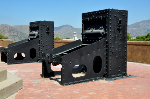 Cartagena, La Chapa anti shipping and anti submarine batteries, by Portman Bay